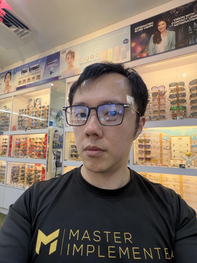 Marc in a black MI tee.