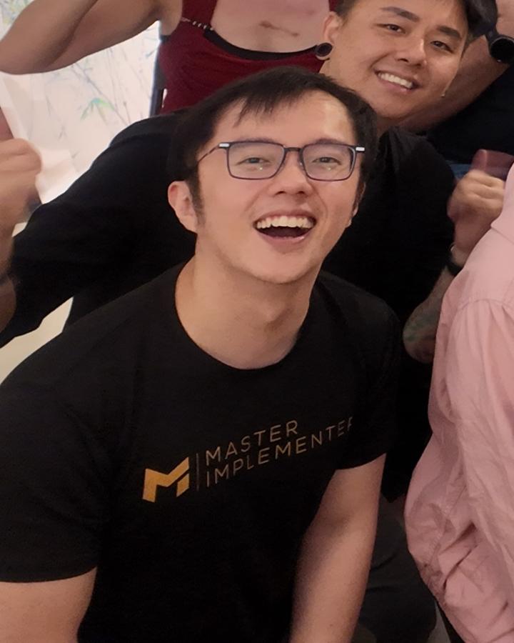 Marc at a community night.