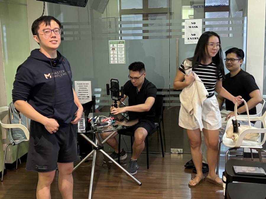 Marc in the MI hoodie at the workshop in Kuala Lumpur.
